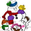 snowman coloring book